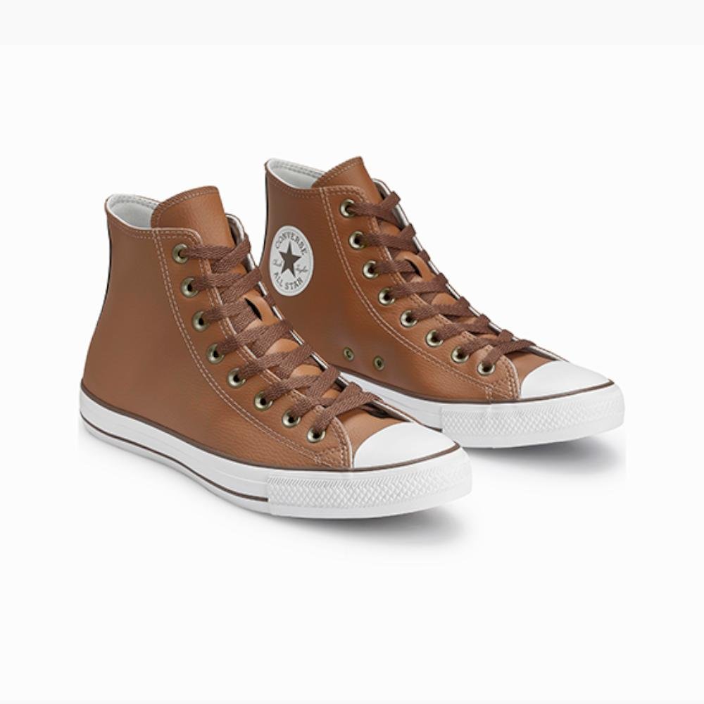 Tênis Chuck Taylor All Star Sintético Cano Alto Caramelo Caramelo 4