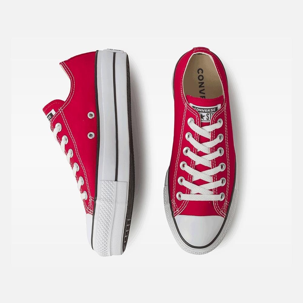 Tênis Chuck Taylor All Star Lift Canvas Cano Baixo Vermelho Vermelho 3