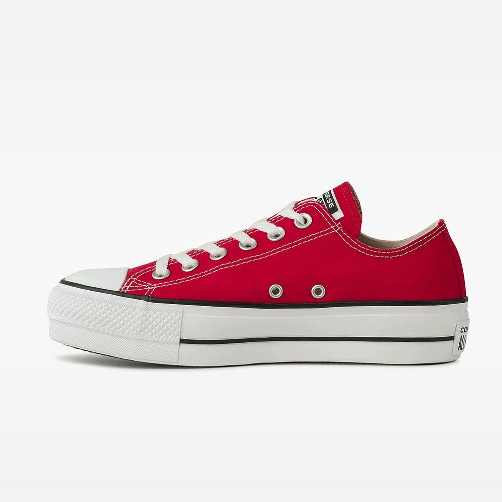 Tênis Chuck Taylor All Star Lift Canvas Cano Baixo Vermelho Vermelho 5