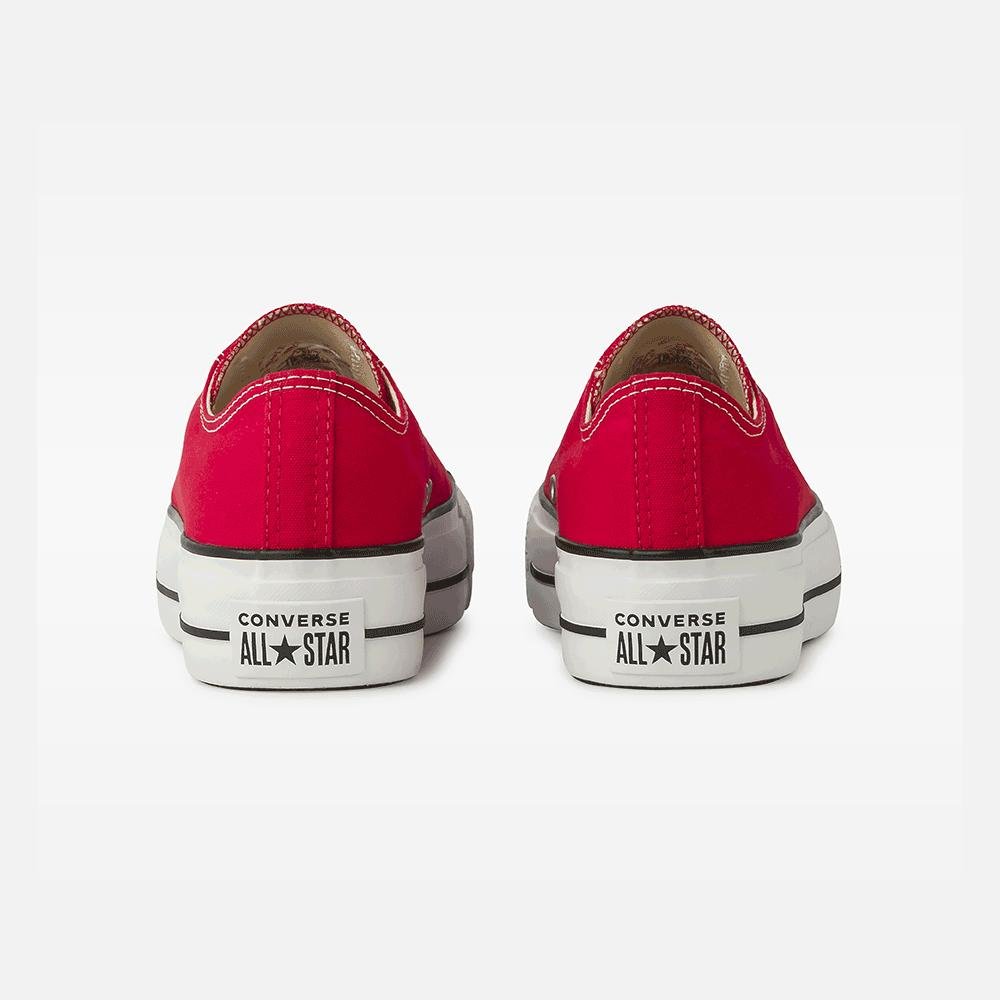 Tênis Chuck Taylor All Star Lift Canvas Cano Baixo Vermelho Vermelho 7