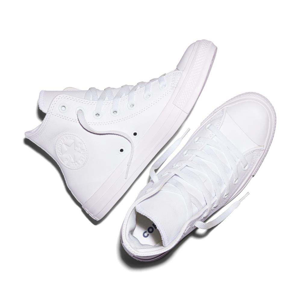 Tênis Chuck Taylor All Star Monochrome Sintético Alto Branco Branco 2