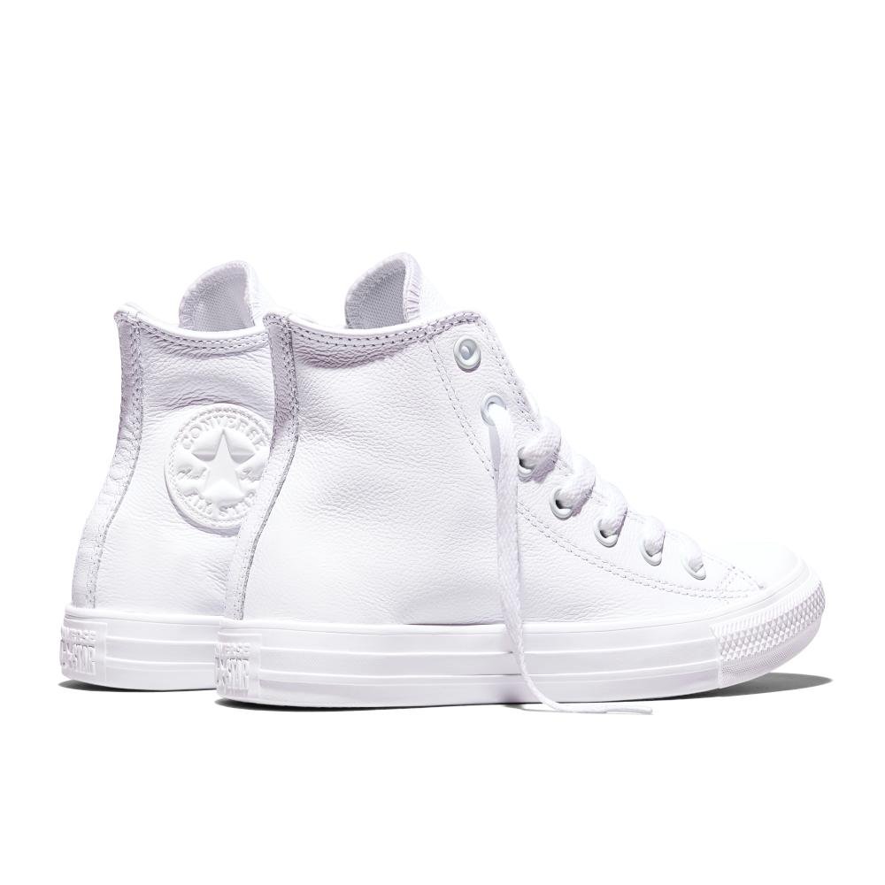 Tênis Chuck Taylor All Star Monochrome Sintético Alto Branco Branco 7
