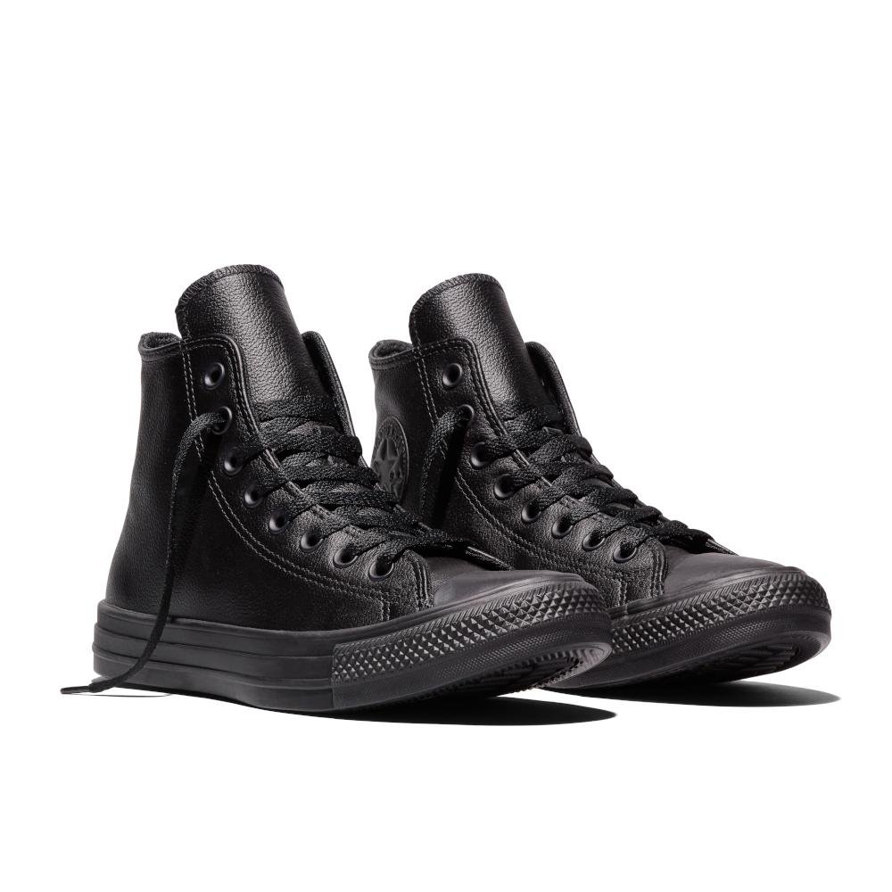 Tênis Chuck Taylor All Star Monochrome Sintético Alto Preto Preto 5