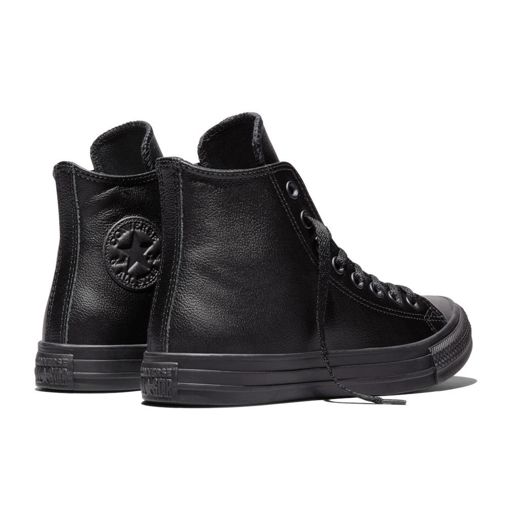 Tênis Chuck Taylor All Star Monochrome Sintético Alto Preto Preto 7