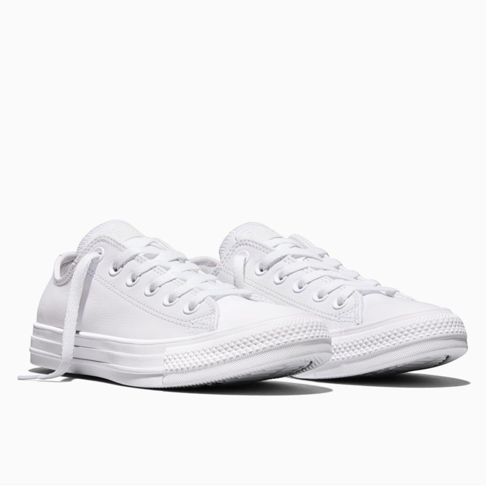 Tênis Chuck Taylor All Star Monochrome Sintético Branco Branco 4
