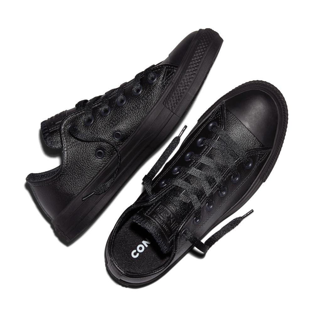 Tênis Chuck Taylor All Star Monochrome Sintético Baixo Preto Preto 2