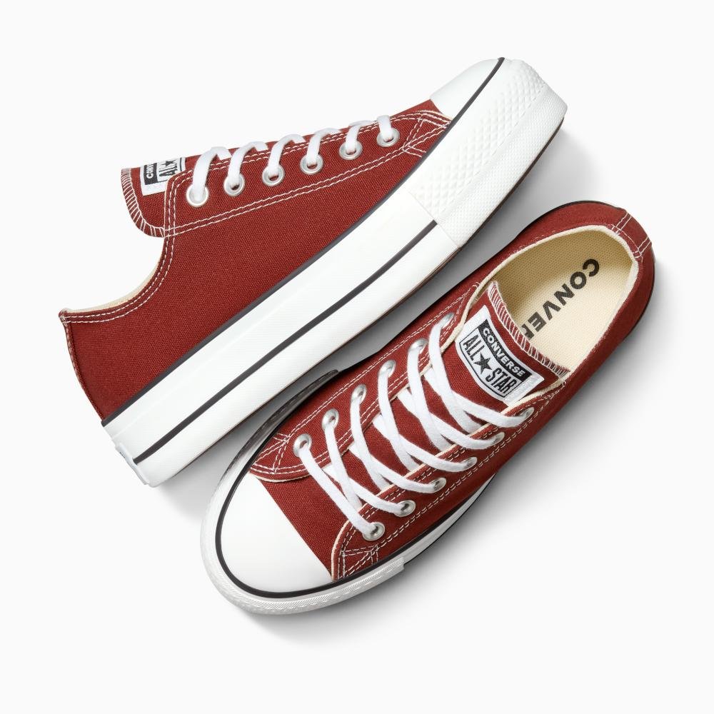 Tênis Chuck Taylor All Star Lift Cano Baixo Marrom Telha Telha 2