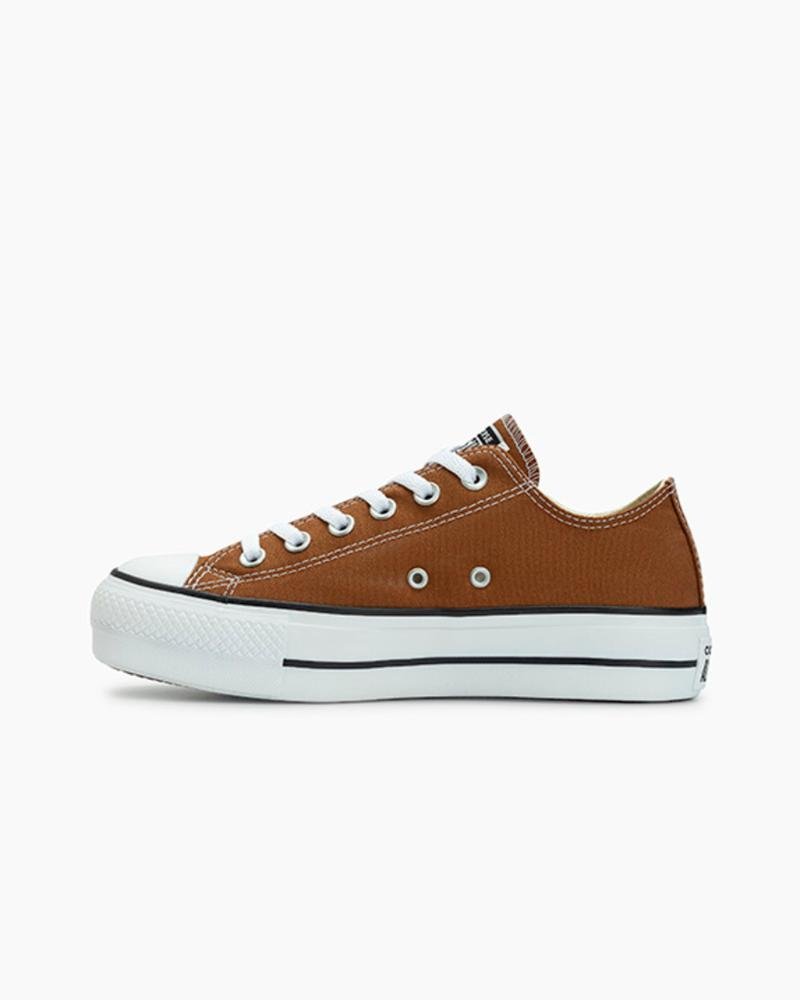 Tênis Chuck Taylor All Star Lift Canvas Cano Baixo Caramelo Caramelo 4