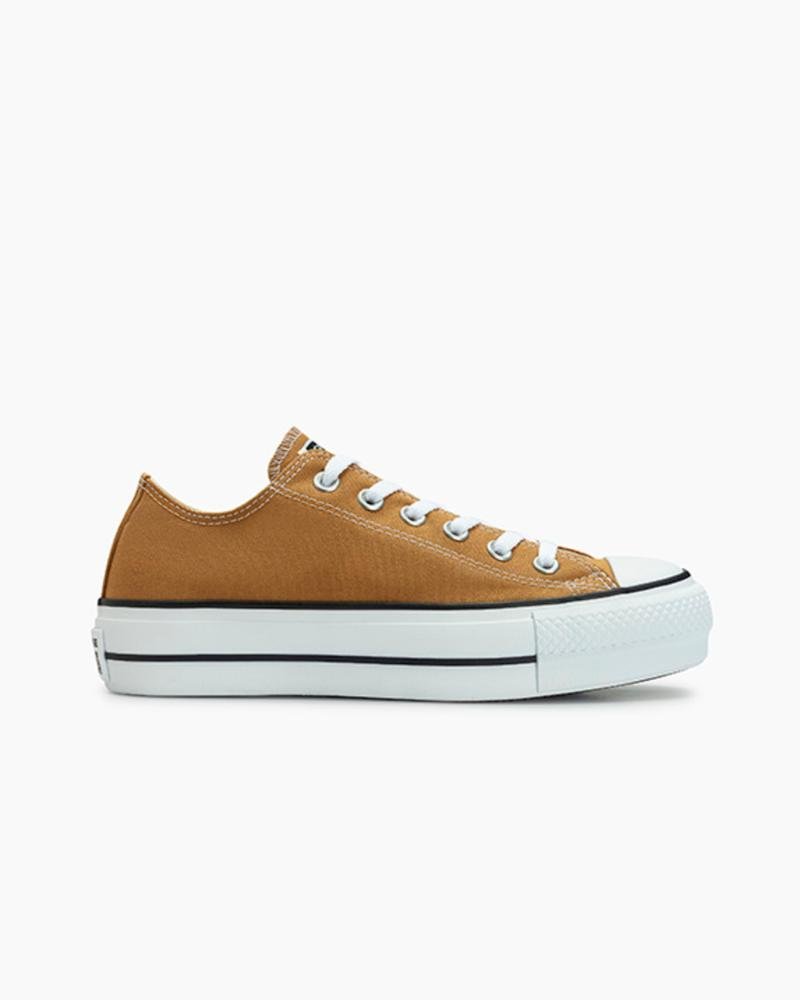 Tênis Chuck Taylor All Star Lift Canvas Cano Baixo Caramelo