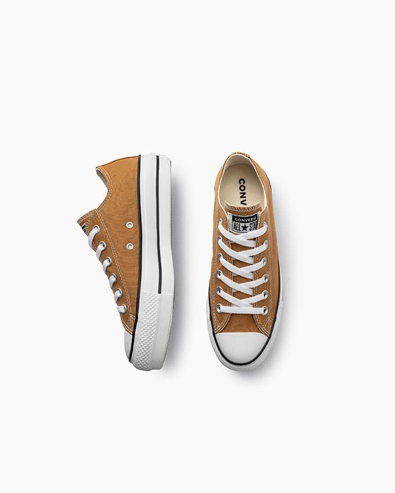 Tênis Chuck Taylor All Star Lift Canvas Cano Baixo Caramelo Caramelo 4