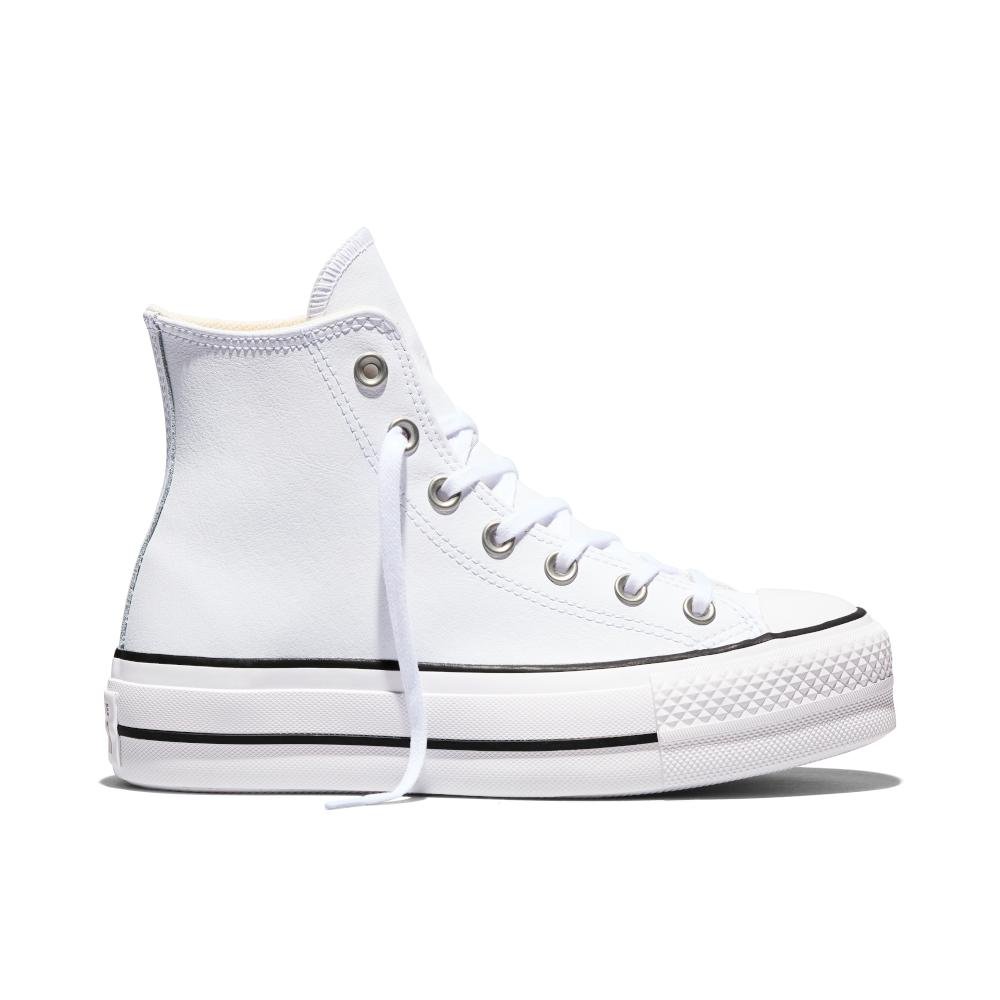 Tênis Chuck Taylor All Star Lift Sintético Cano Alto Branco Branco 4