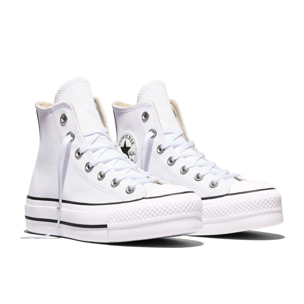 Tênis Chuck Taylor All Star Lift Sintético Cano Alto Branco Branco 5