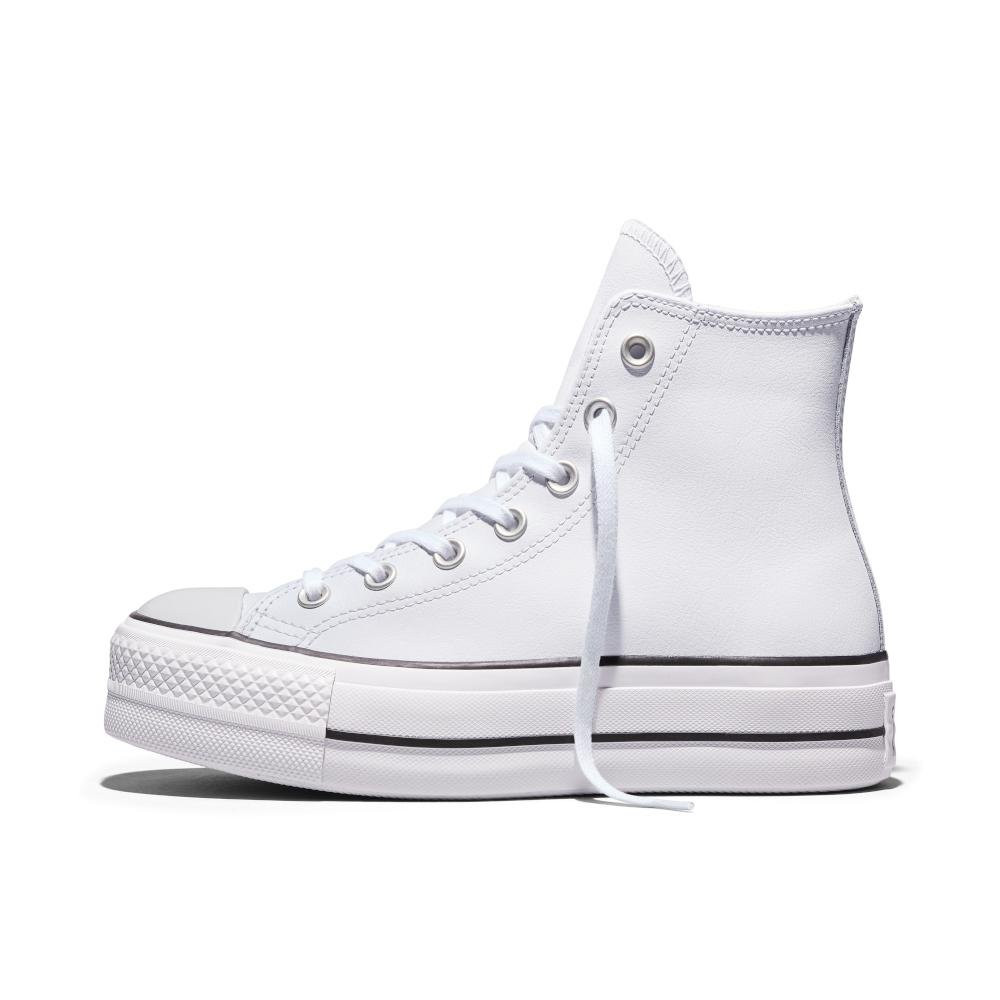 Tênis Chuck Taylor All Star Lift Sintético Cano Alto Branco Branco 6