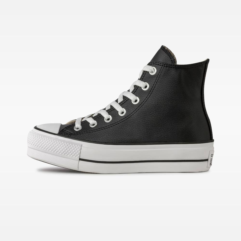 Tênis Chuck Taylor All Star Lift Sintético Cano Alto Preto Preto 4