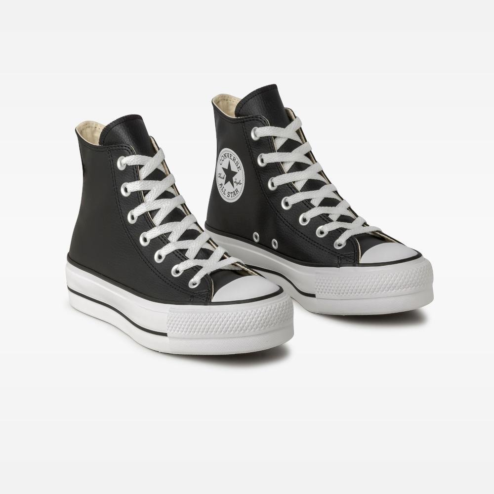 Tênis Chuck Taylor All Star Lift Sintético Cano Alto Preto Preto 5