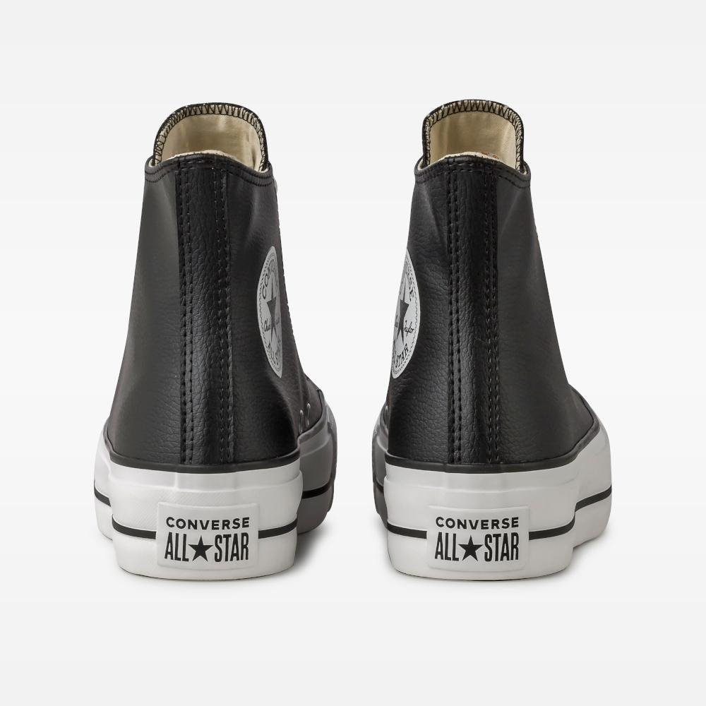 Tênis Chuck Taylor All Star Lift Sintético Cano Alto Preto Preto 7