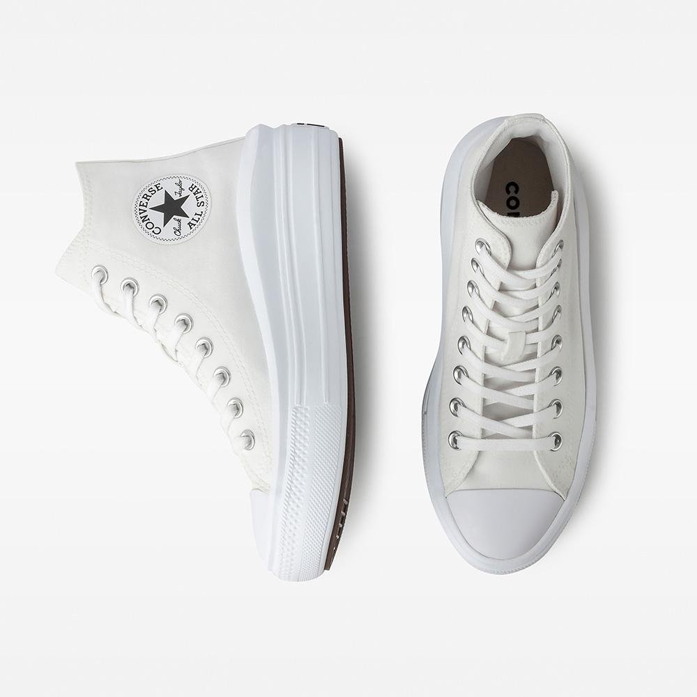 Tênis Chuck Taylor All Star Move Cano Alto Branco Branco 2