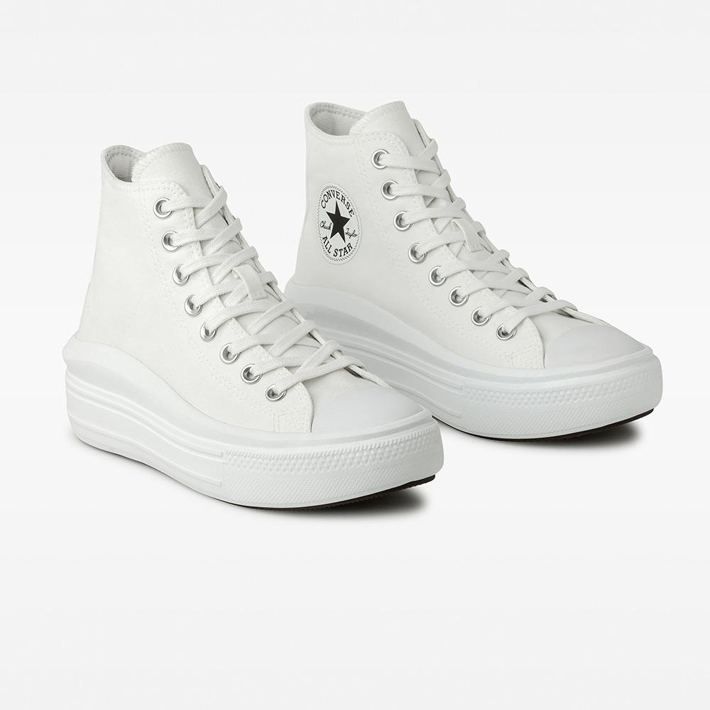 Tênis Chuck Taylor All Star Move Cano Alto Branco Branco 4