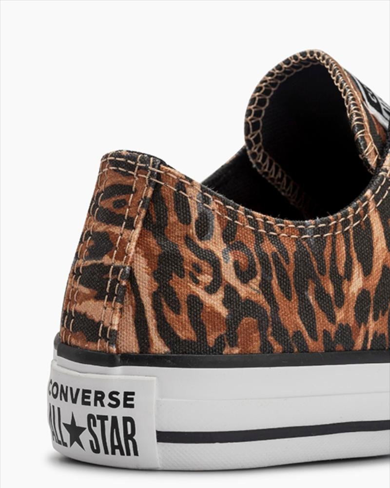 Tênis Chuck Taylor All Star Animal Print Cano Baixo Caramelo Caramelo 2