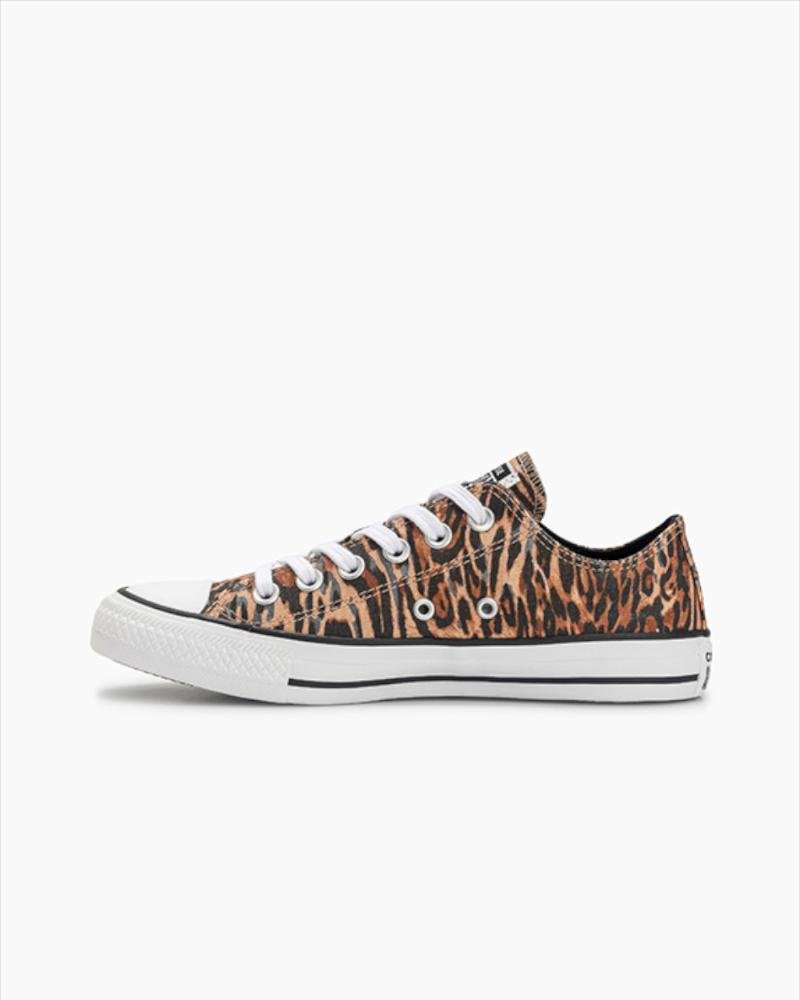 Tênis Chuck Taylor All Star Animal Print Cano Baixo Caramelo Caramelo 4
