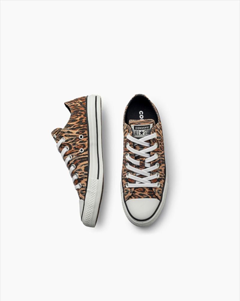 Tênis Chuck Taylor All Star Animal Print Cano Baixo Caramelo Caramelo 5