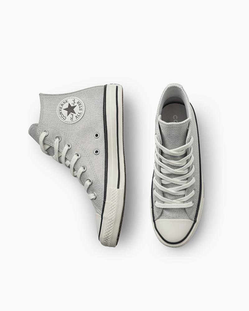 Tênis Chuck Taylor All Star Shine Cano Alto Prata Prata 5