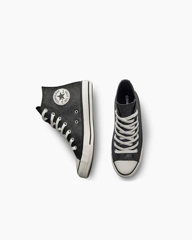 Tênis Chuck Taylor All Star Shine Cano Alto Preto Preto 5