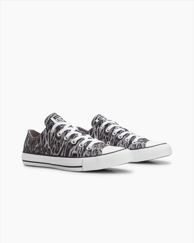 Tênis Chuck Taylor All Star Animal Print Cano Baixo Cinza Cinza 2