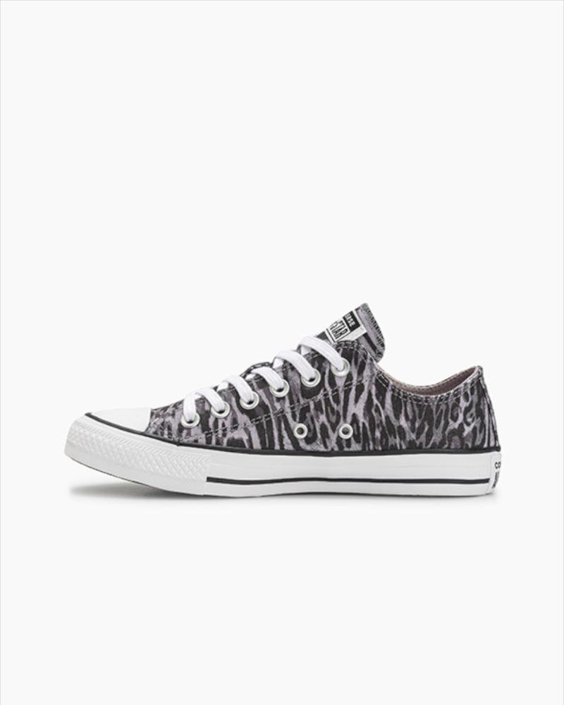 Tênis Chuck Taylor All Star Animal Print Cano Baixo Cinza Cinza 4