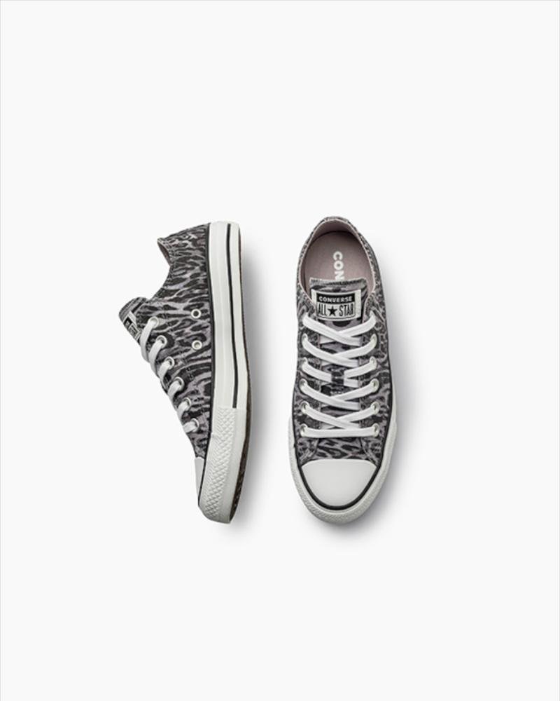 Tênis Chuck Taylor All Star Animal Print Cano Baixo Cinza Cinza 5