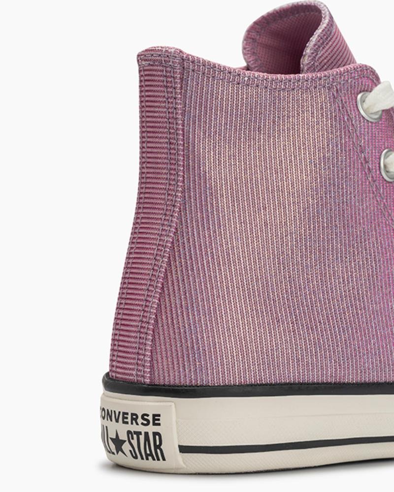 Tênis Chuck Taylor All Star Shine Cano Alto Rosa Rosa 2