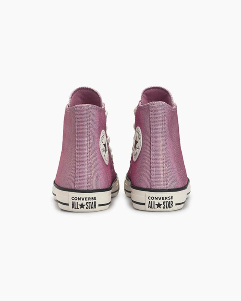 Tênis Chuck Taylor All Star Shine Cano Alto Rosa Rosa 8
