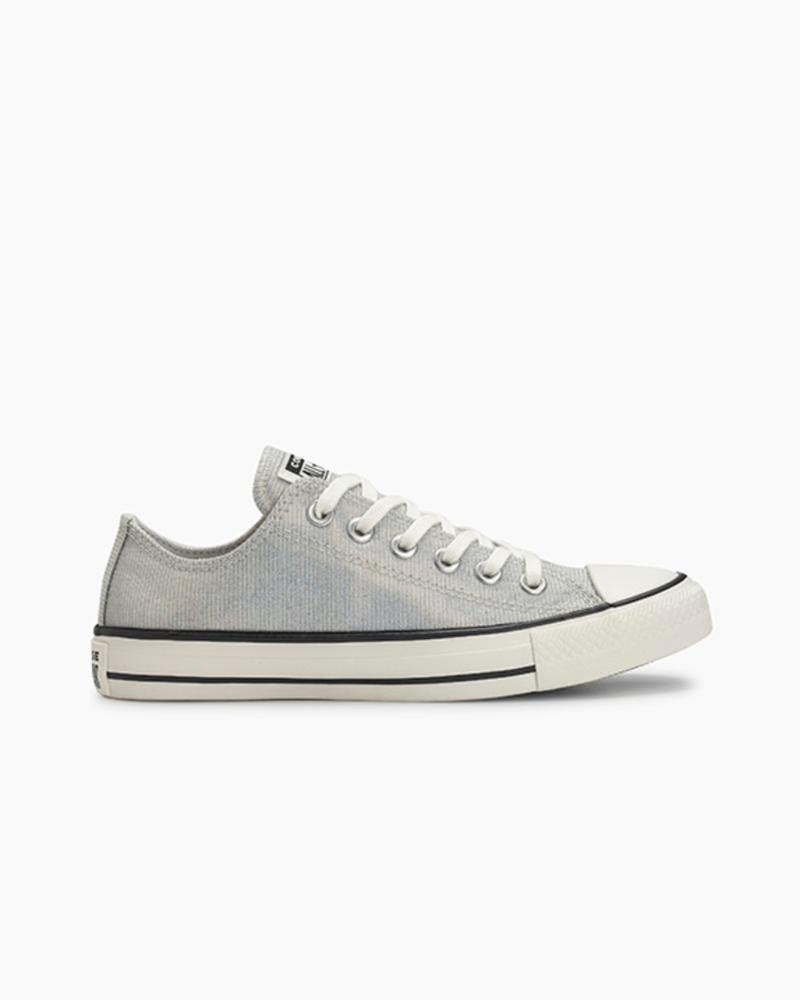 Tênis Chuck Taylor All Star Shine Cano Baixo Prata