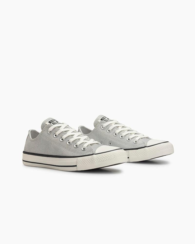 Tênis Chuck Taylor All Star Shine Cano Baixo Prata Prata 5