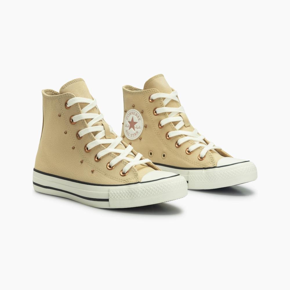 Tênis Chuck Taylor All Star Mini Studs Cano Alto Bege Bege 2