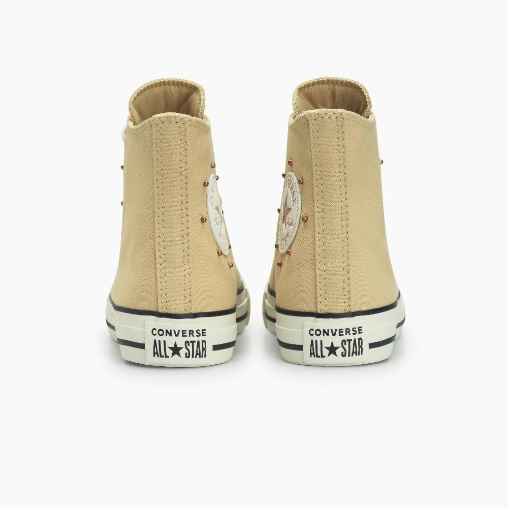 Tênis Chuck Taylor All Star Mini Studs Cano Alto Bege Bege 6