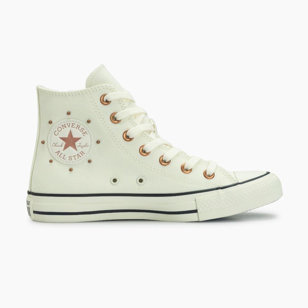 Tênis Chuck Taylor All Star Mini Studs Cano Alto Branco