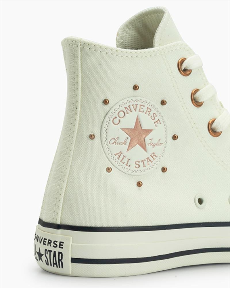 Tênis Chuck Taylor All Star Mini Studs Cano Alto Branco Branco 2