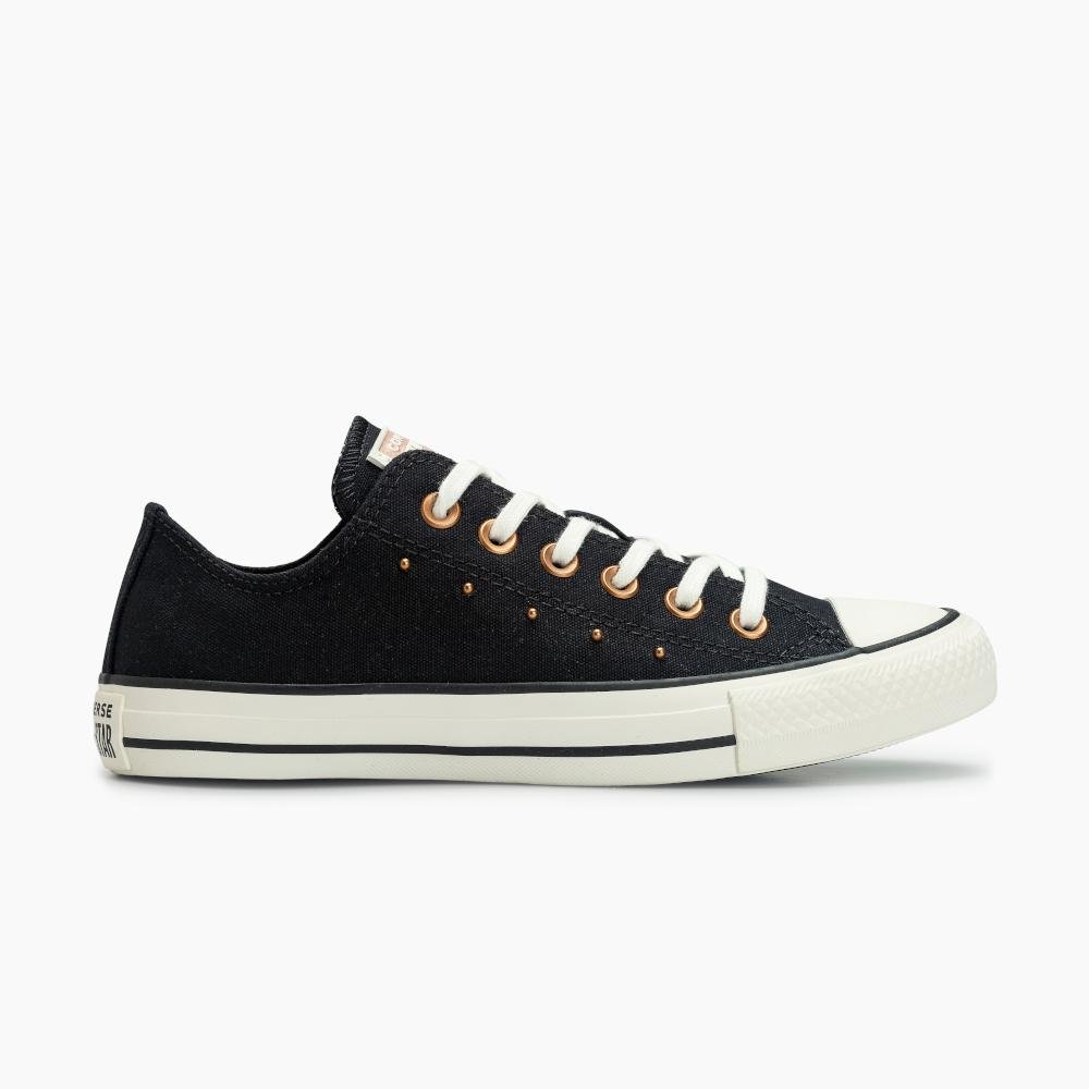 Tênis Chuck Taylor All Star Mini Studs Cano Baixo Preto