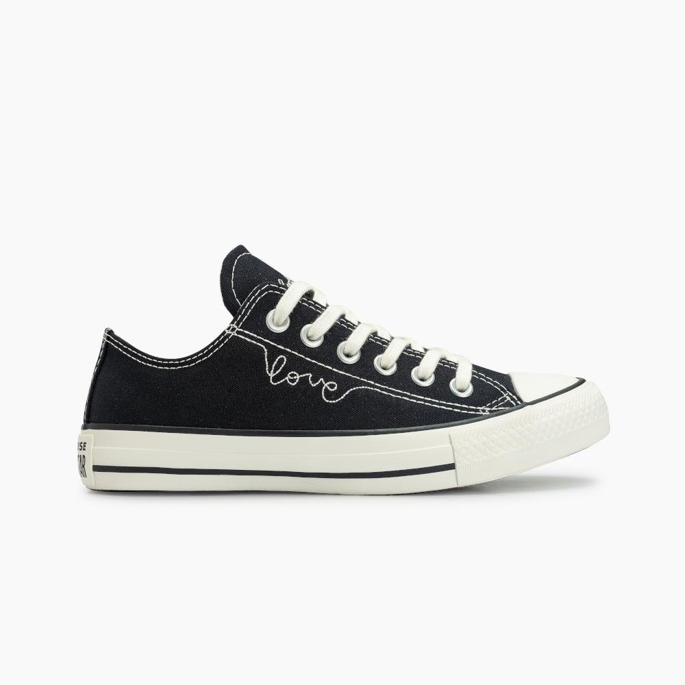 Tênis Chuck Taylor All Star In Love Cano Baixo Preto