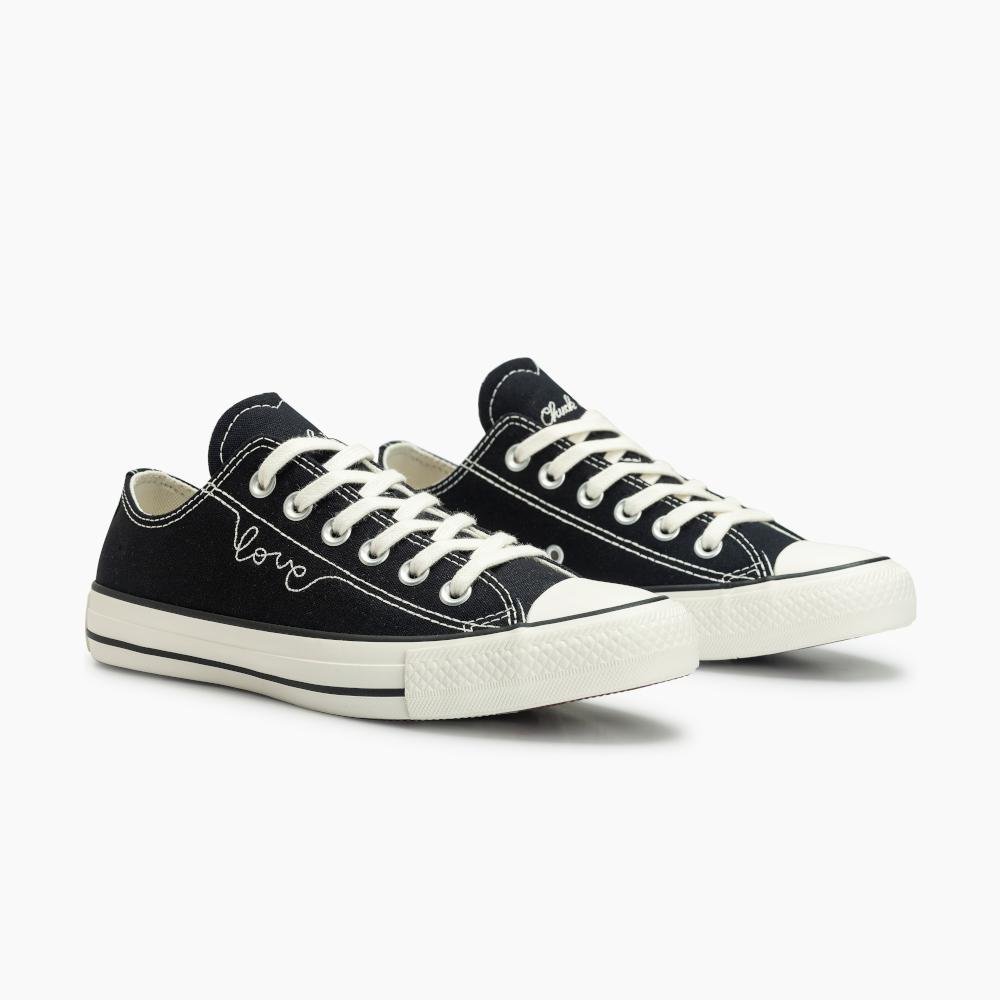 Tênis Chuck Taylor All Star In Love Cano Baixo Preto Preto 5