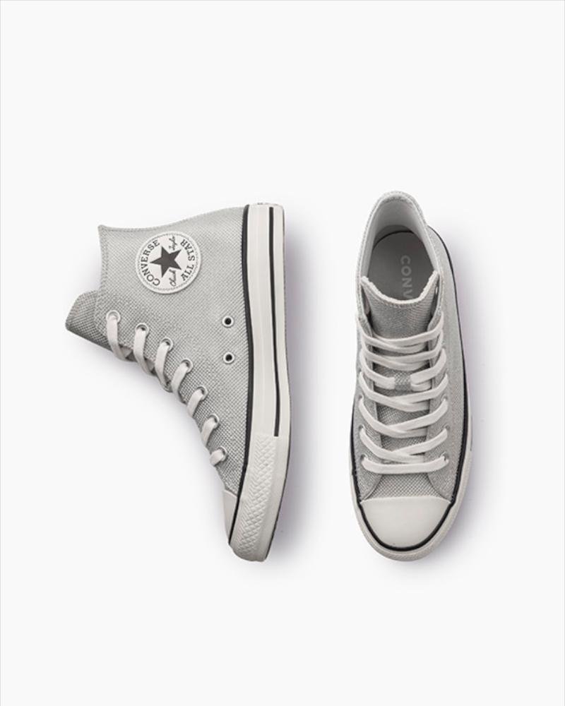 Tênis Chuck Taylor All Star Shine Cano Alto Prata Prata 2