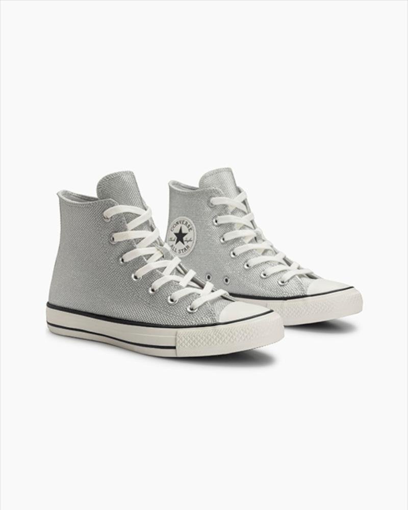 Tênis Chuck Taylor All Star Shine Cano Alto Prata Prata 4