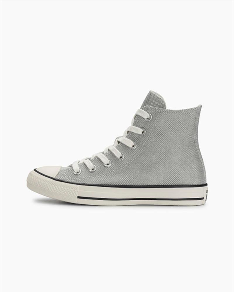 Tênis Chuck Taylor All Star Shine Cano Alto Prata Prata 5