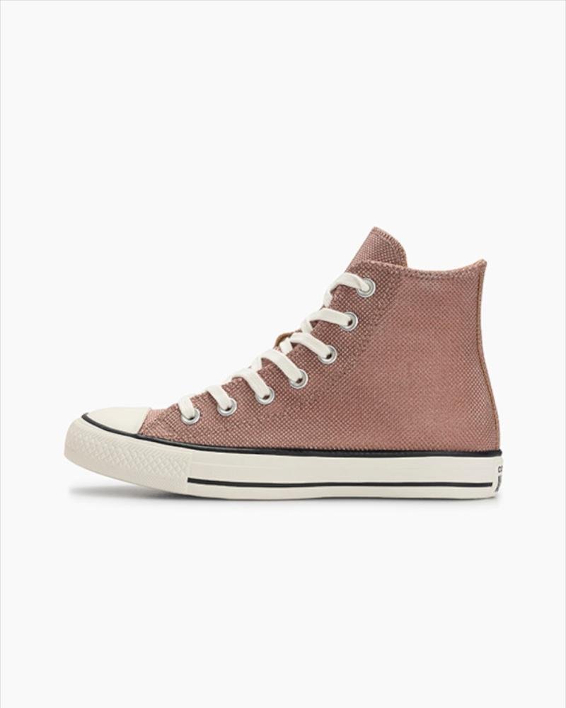 Tênis Chuck Taylor All Star Shine Cano Alto Rosa Rosa 5