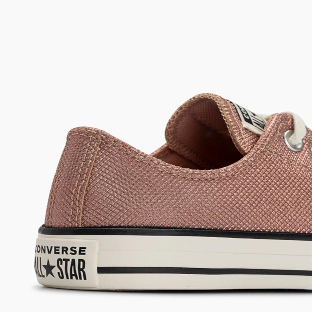 Tênis Chuck Taylor All Star Shine Cano Baixo Rosa Rosa 2