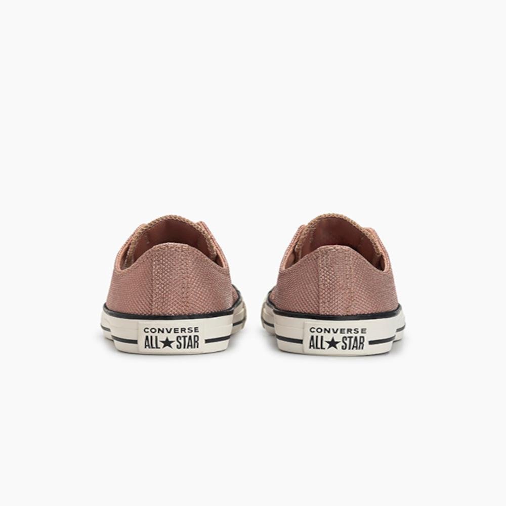 Tênis Chuck Taylor All Star Shine Cano Baixo Rosa Rosa 4