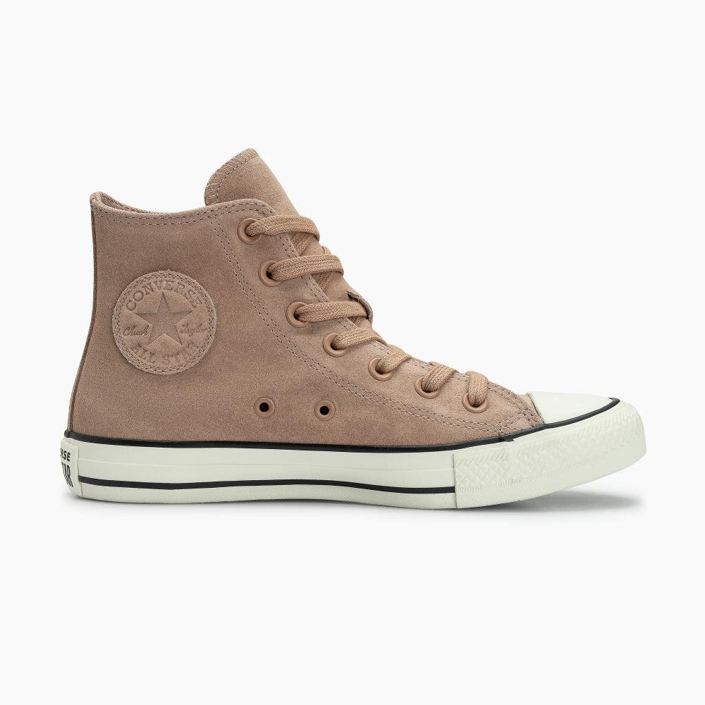 Tênis Chuck Taylor All Star Crafted Colors Suede Alto Bege