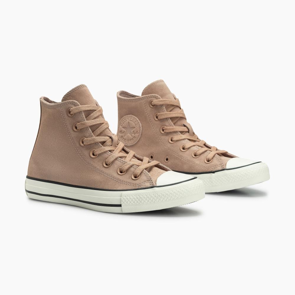 Tênis Chuck Taylor All Star Crafted Colors Suede Alto Bege Bege 2