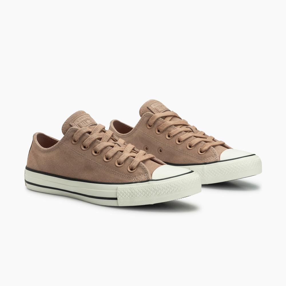 Tênis Chuck Taylor All Star Crafted Colors Suede Baixo Bege Bege 2